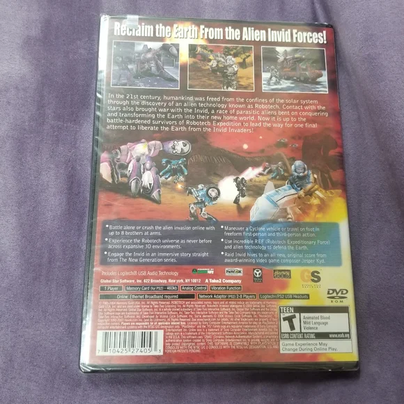 Robotech: Invasion Sony PlayStation 2 2004 PS2 Black Label Factory Sealed NEW - Picture 2 of 6